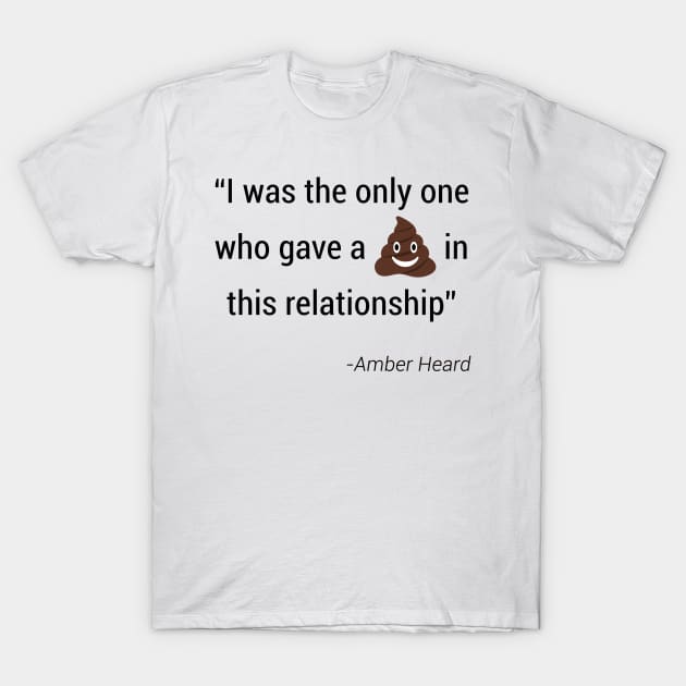 The only one who gave a... T-Shirt by Seamed Fit